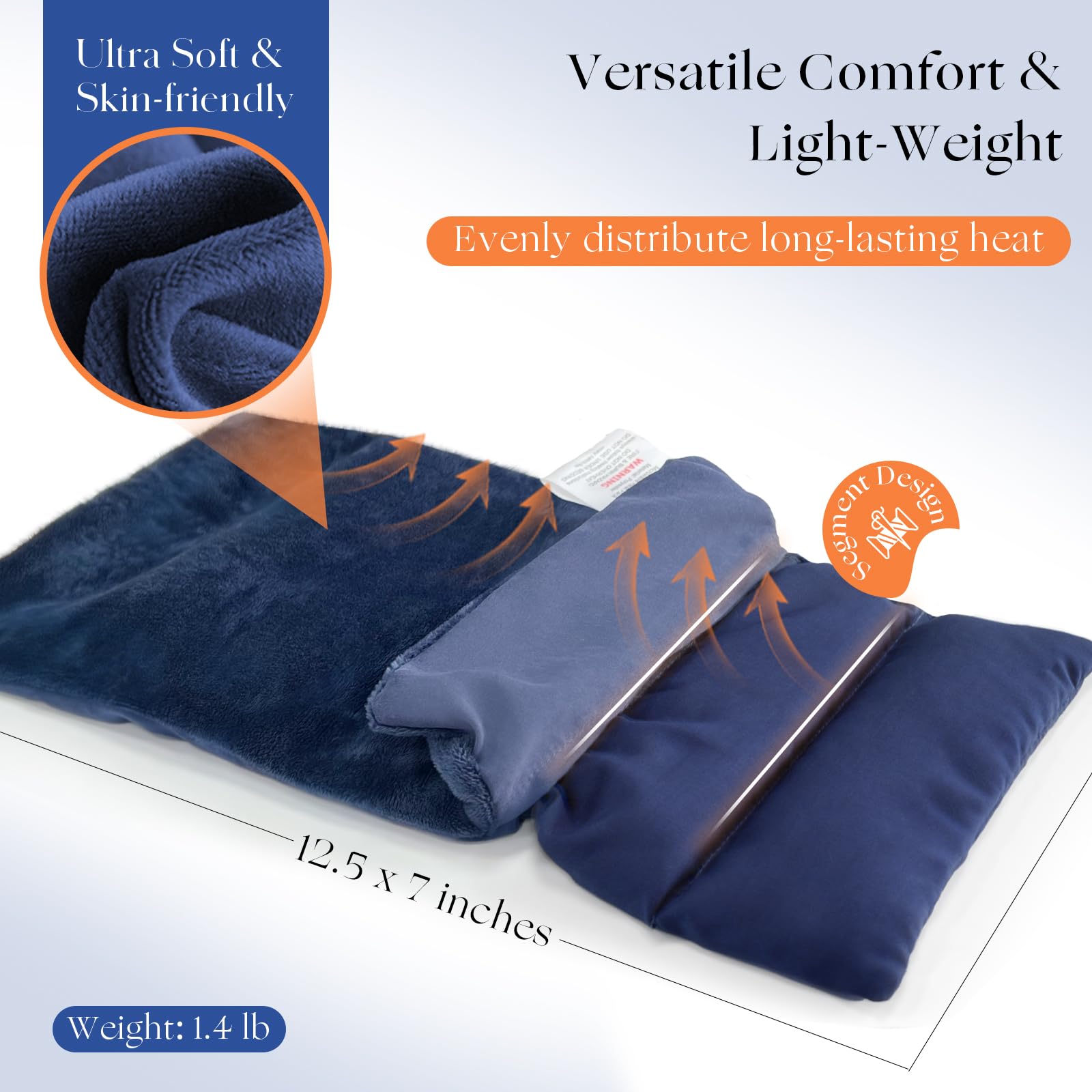 Amazon.com: Microwavable Heating Pad with Washable Cover 13x7 Inch